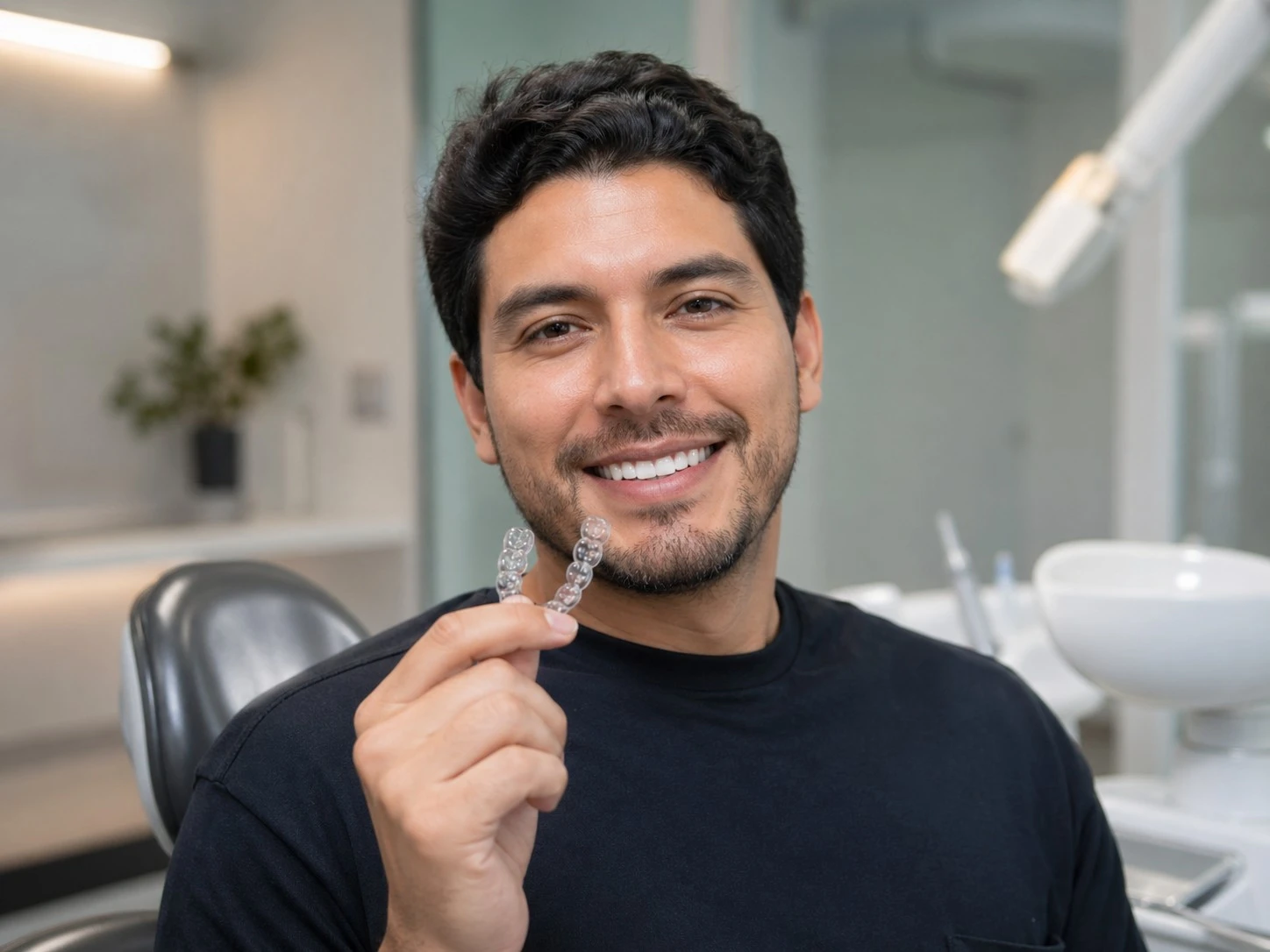 Paciente con alineadores Invisalign en Smile Center Mérida