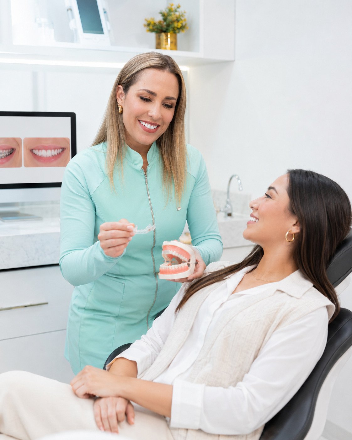Valoración de ortodoncia con brackets e Invisalign en Smile Center Mérida